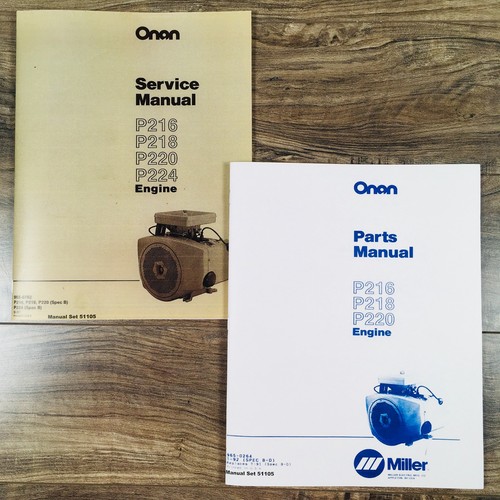 Service parts manual set - parts, for